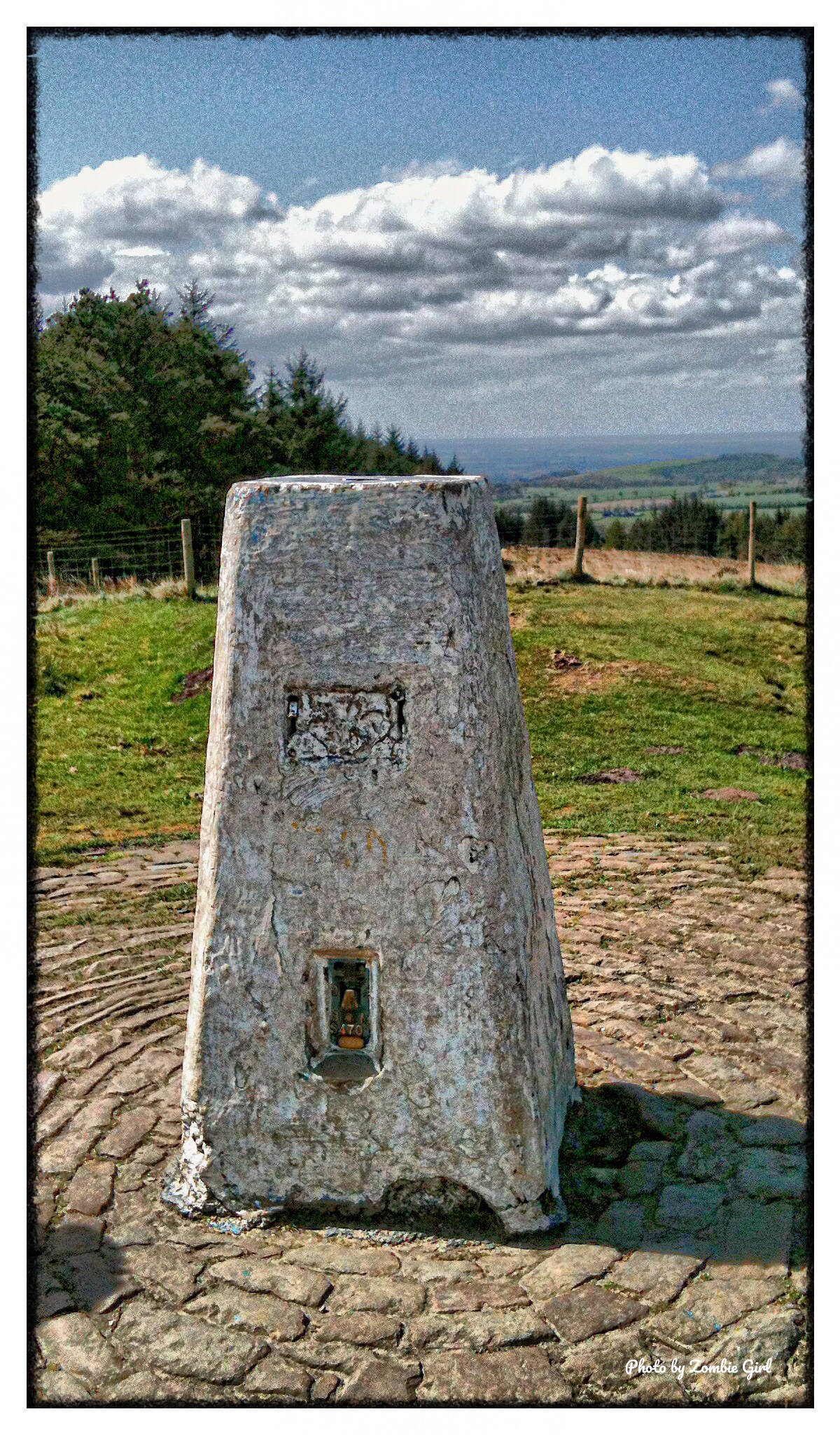 Stone marking the site of the Beacon